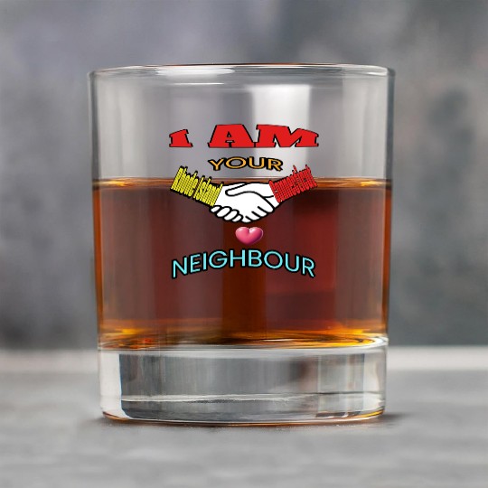 I AM YOUR NEIGHOUR RHODE ISLAND AND CONNECTICUT Rock Glasses