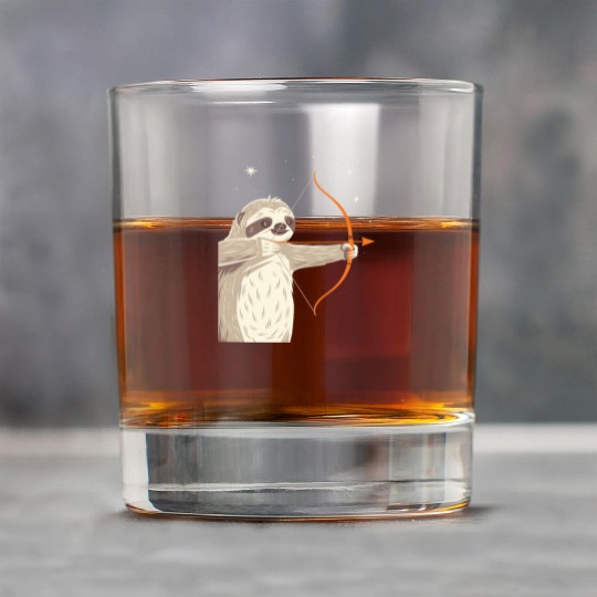Sagittarius Zodiac Sloth Archer in the Stars Rock Glasses