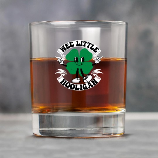 Wee Little Hooligan Cute St. Patrick's Day Irish Rock Glasses