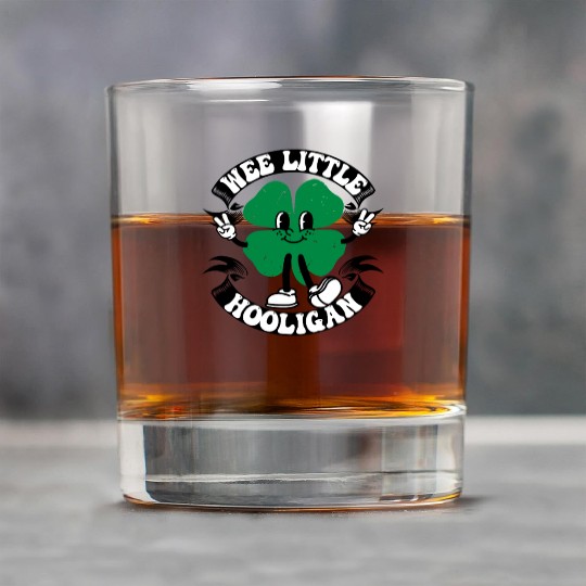 Wee Little Hooligan Cute St. Patrick's Day Irish Rock Glasses