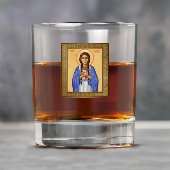 St Kateri Tekakwitha Lily of the Mohawks Catholic Rock Glasses