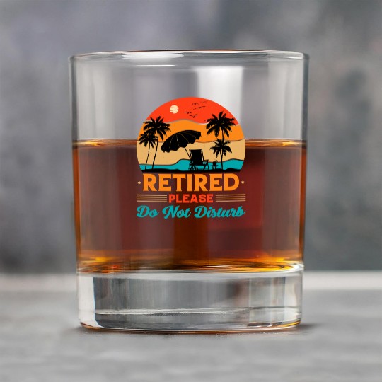 Retired Please Do Not Disturb Fun Rock Glasses