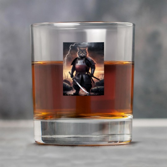 Japanese Cat Samurai Cat Rock Glasses