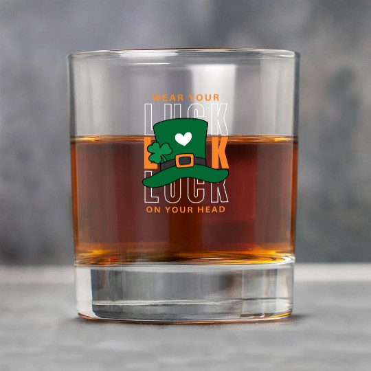 Wear your luck on your had | st patricks day Rock Glasses