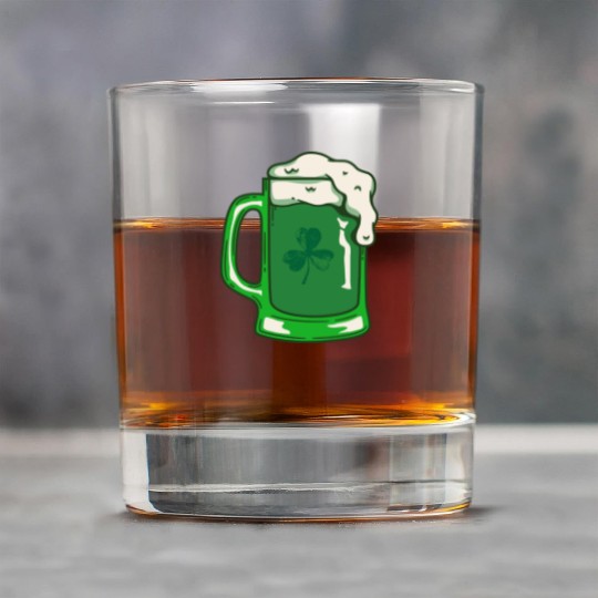 Green Beer Rock Glasses