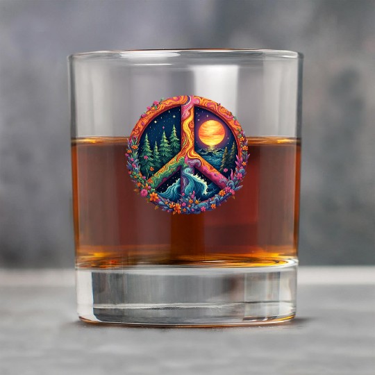 Peace on Earth Rock Glasses