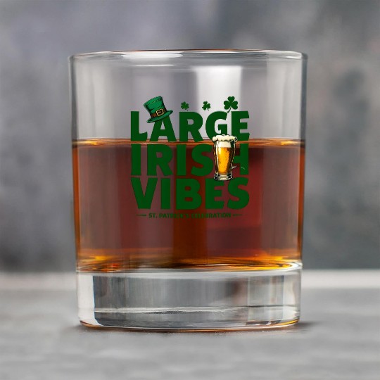 Bold Typography Celebrating St Patrick s Day Rock Glasses