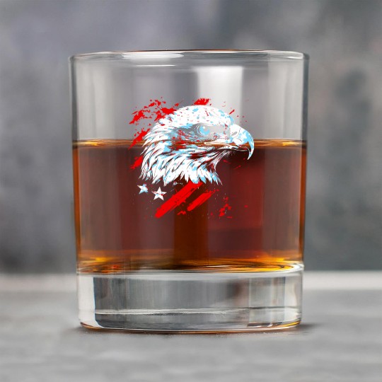 Symbol of America - American Bald Eagle Rock Glasses