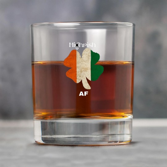 Irish AF – Funny St. Patrick’s Day Drinking Rock Glasses