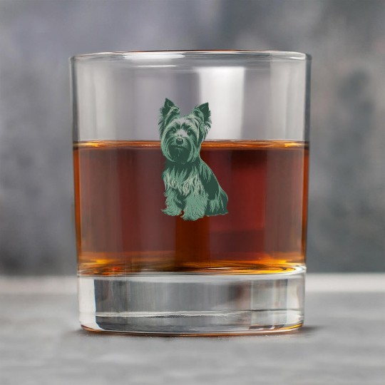Charming Yorkshire Terrier Portrait for Dog Lovers Rock Glasses