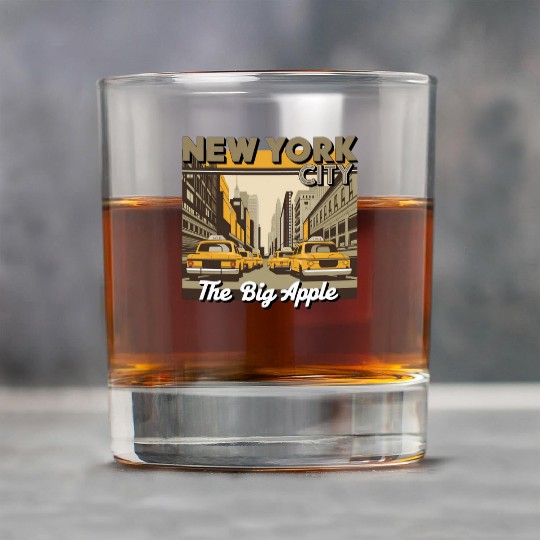 New York City Gift for NYC Lovers Rock Glasses