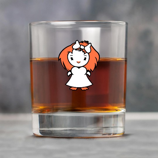 Bird Lady Woman Female Pretty Beautiful Dress Bow Rock Glasses