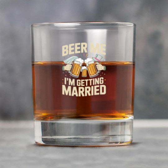 Beer Bachelorette party Funny Bride and Groom Rock Glasses