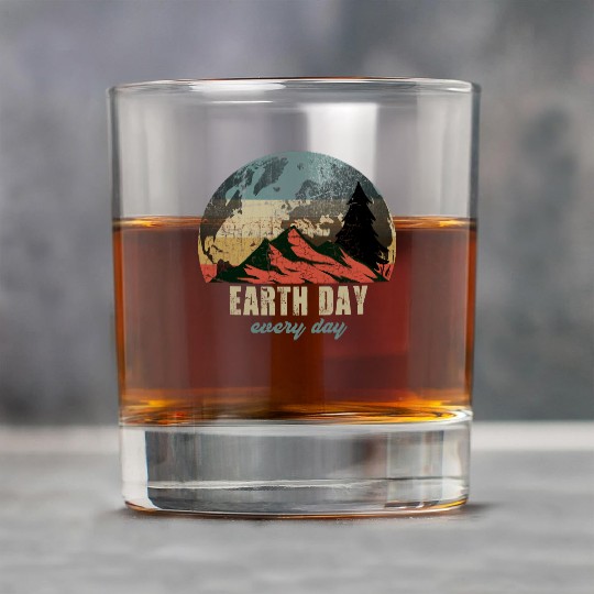 Earth Day Everyday Rock Glasses, vintage Rock Glasses