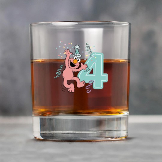 Sesame Street Birthday Design With Elmo 4 Years Rock Glasses