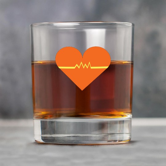 Heartbeat with Heart health care and Cardiac Rock Glasses