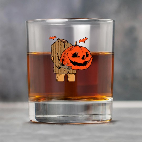 Scary Spooky Jack O Lantern Face Pumpkin Men Boys Rock Glasses