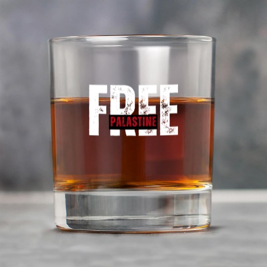 Free Palestine – Solidarity Statement Rock Glasses