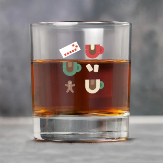 Cute Retro Hot Cocoa Christmas Mug Design Rock Glasses