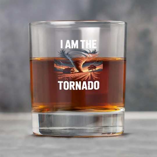 I Am The Tornado Meteorology Storm Chasing Rock Glasses