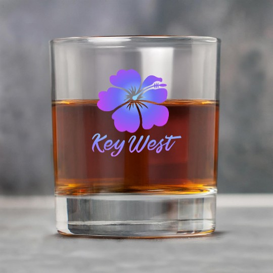 Key West Hibiscus Rock Glasses