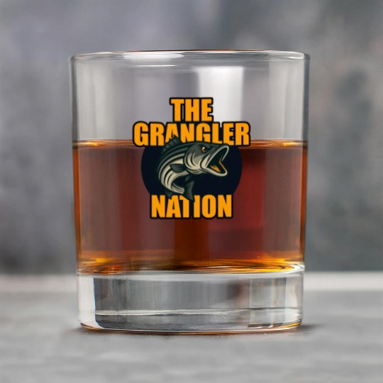 Grangler Nation (Striped Bass) Rock Glasses