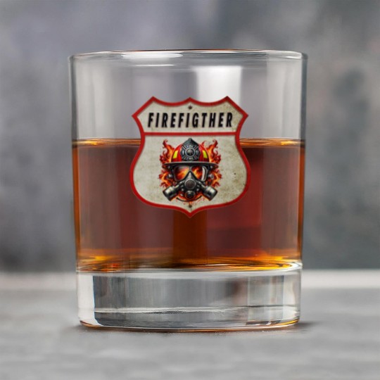 Fire Brigade Coat Of Arms Rock Glasses