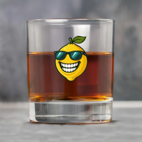 Cool lemon sunglasses summer fruit smile Rock Glasses