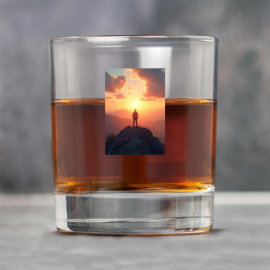 Summit of Dawn Embrace the Horizon Rock Glasses