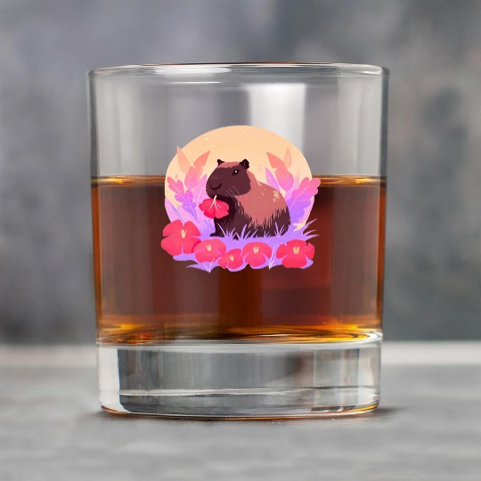 Blooming Capybara Joy Rock Glasses
