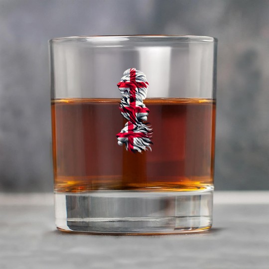 Patriotic St George Day Lion Rock Glasses