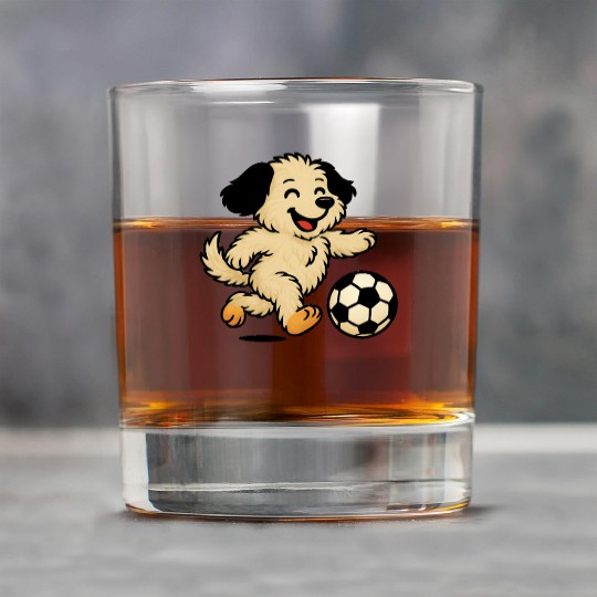 Puppy playing Soccer Rock Glasses