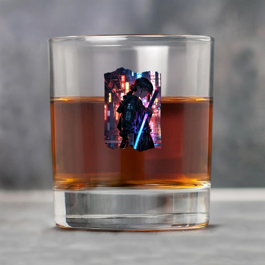 Cyberpunk Samurai Girl Rock Glasses