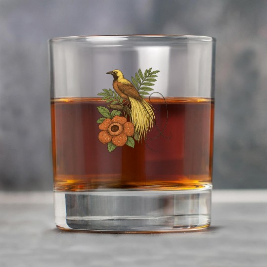 Bird of Paradise Rafflesia Rock Glasses