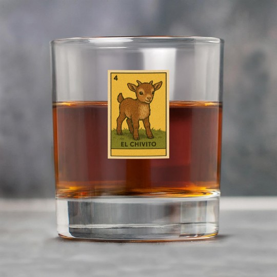 EL CHIVITO - THE BABY GOAT - LA LOTERÍA Rock Glasses