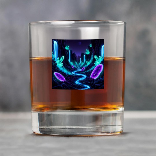Bioluminescent Crystal Valley Rock Glasses