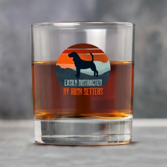 Easily Distracted By Irish Setters Dog Walking Rock Glasses