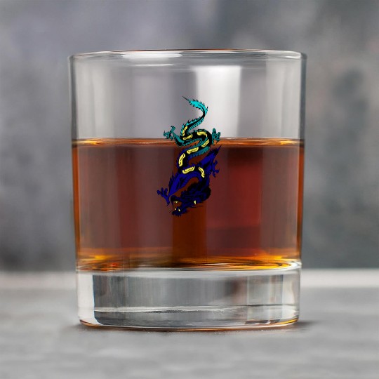 Japanese Dragon Rock Glasses