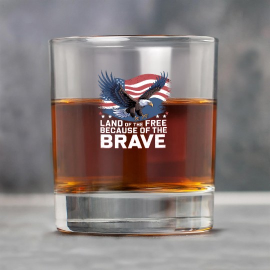 Land of the Free Because of the Brave Rock Glasses