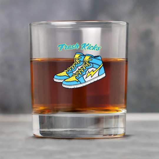 Fresh Kicks Lightning Bolt Sneakers Retro 80s Rock Glasses