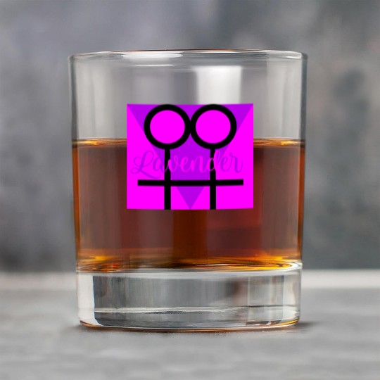 Women Symbol with Lavender Triangle Rock Glasses