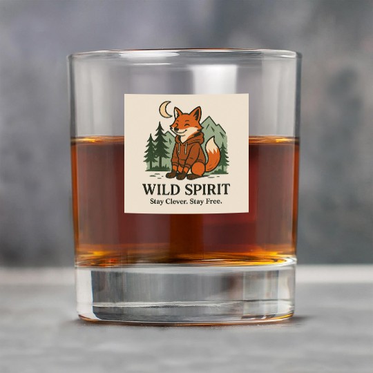 Wild Spirit Fox Design Rock Glasses