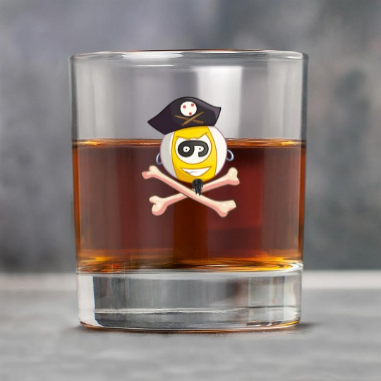 9-Ball Pirate (Pocket) (Jolly Roger style) Rock Glasses