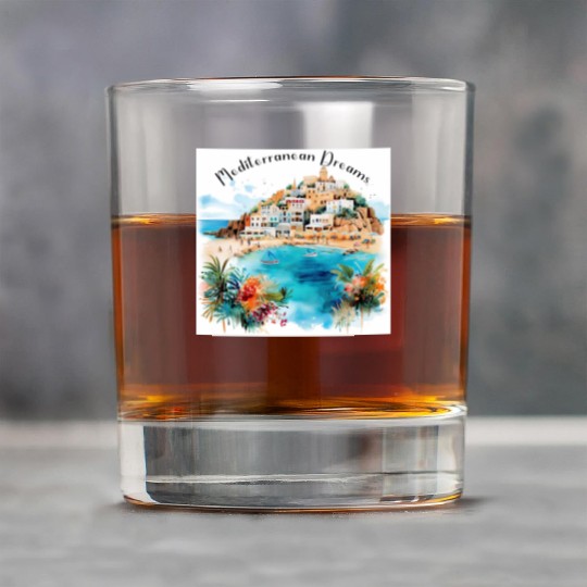 Mediterranean Dreams Rock Glasses