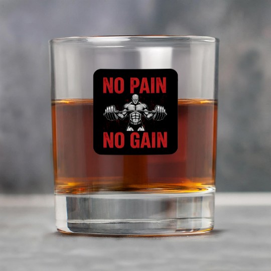No Pain No Gain – Gym Motivation Rock Glasses