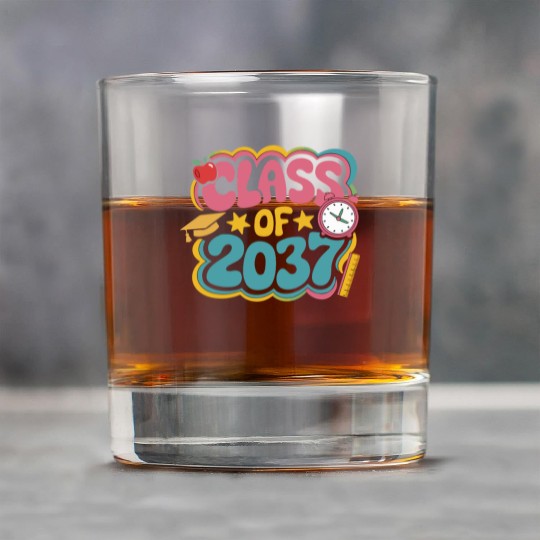 Class of 2037 Grow With Me, groovy back to school Rock Glasses