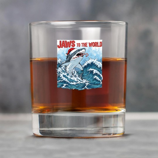 Jaws to the World – Christmastime Shark Attack Rock Glasses