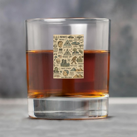 Vintage Conspiracy Theory Icons Rock Glasses
