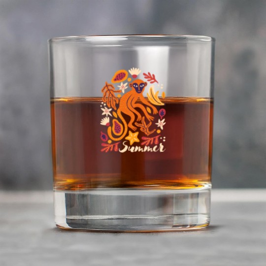 Tropical Monkey Summer Rock Glasses Design