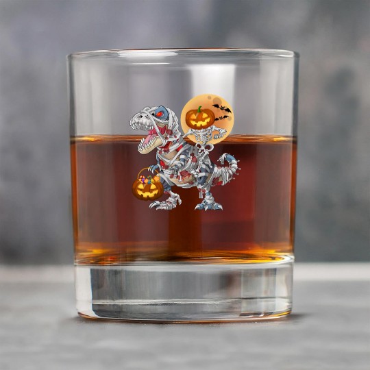 Pumpkin Skeleton Riding Zombie Mummy Dinosaur  Rock Glasses